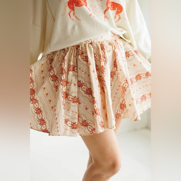 Free People| Gaia Printed Mini Skirt - Picture 11 of 15